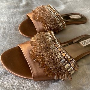 Badgley Mischka Beaded Evening Slide